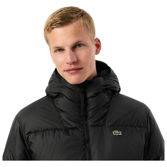 Lacoste Ανδρικό μπουφάν Water-Repellent Hooded Puffed Jacket